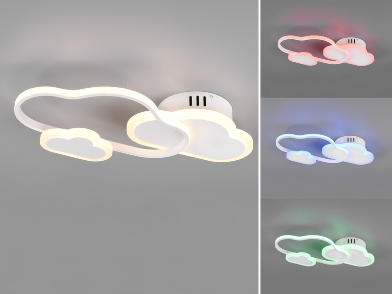 LED Deckenleuchte Wolkenlampe dimmbar mit Fernbedienung