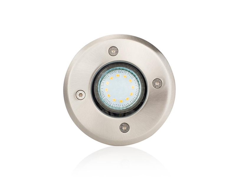 LED Bodeneinbaustrahler für Außen, rund, belastbar bis zu 800 kg