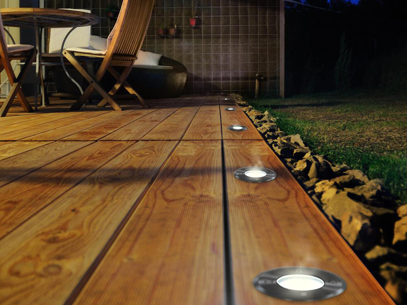 LED Bodeneinbaustrahler für Außen, rund, belastbar bis zu 800 kg