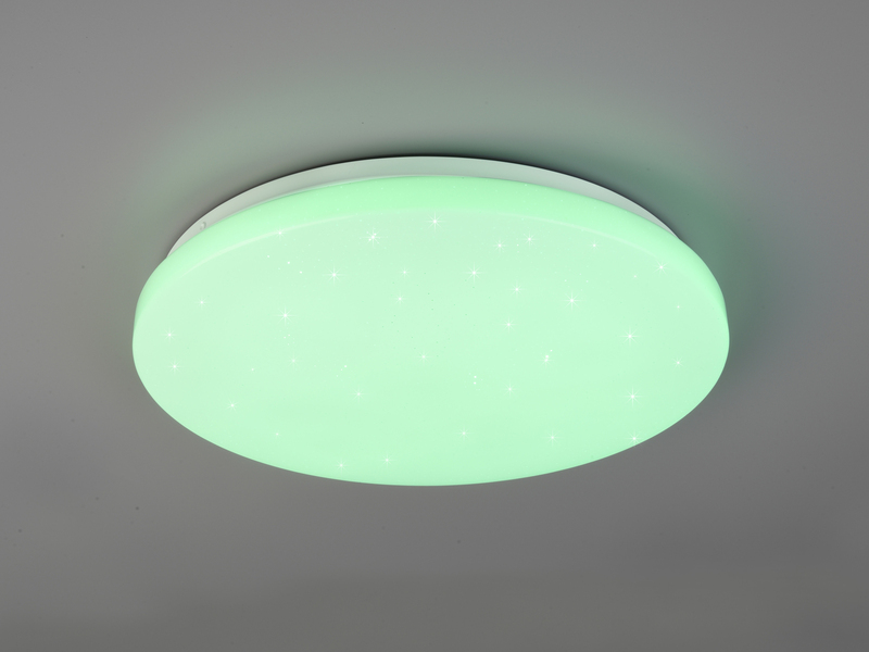 LED Deckenleuchte KIRA Fernbedienung dimmbar Sternenhimmel Farbwechsel, Ø38cm