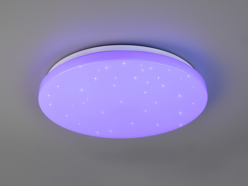 LED Deckenleuchte KIRA mit Fernbedienung, Sternenhimmel & Farbwechsel, Ø 38cm