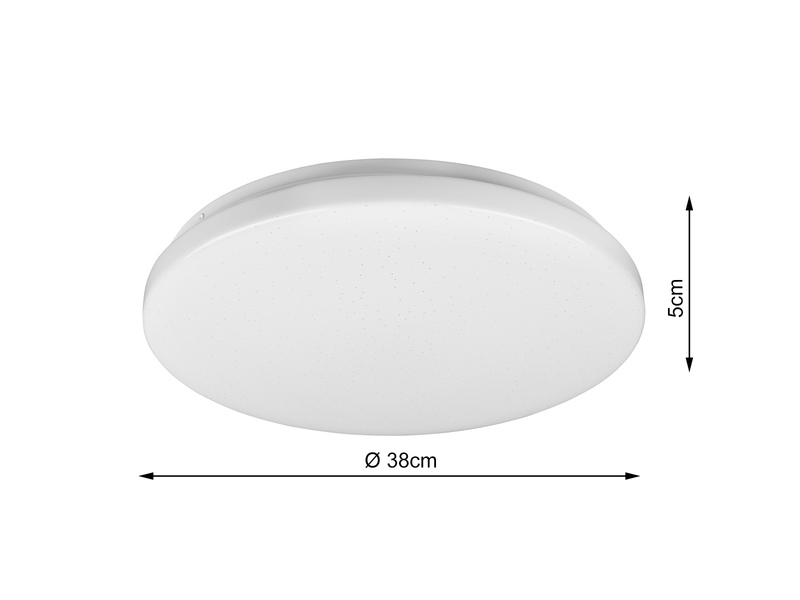 LED Deckenleuchte KIRA mit Fernbedienung, Sternenhimmel & Farbwechsel, Ø 38cm