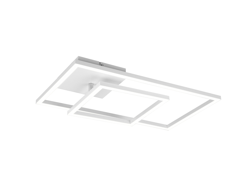 LED Deckenleuchte PADELLA Weiß dimmbar Warmweiß, Breite 63cm