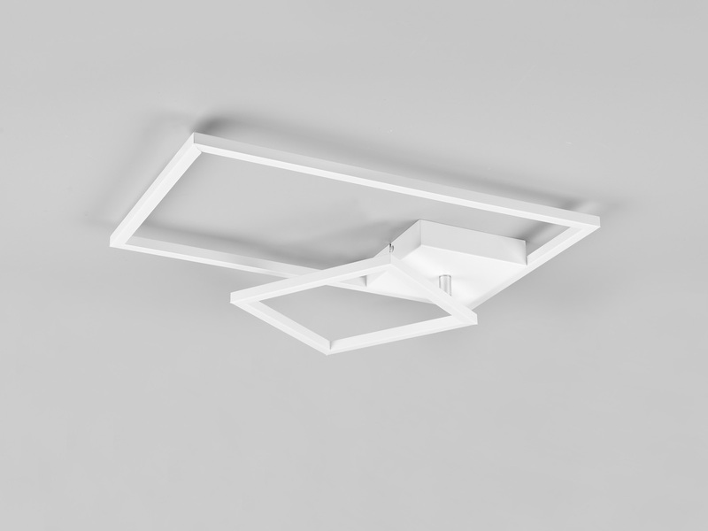 LED Deckenleuchte PADELLA Weiß dimmbar Warmweiß, Breite 63cm