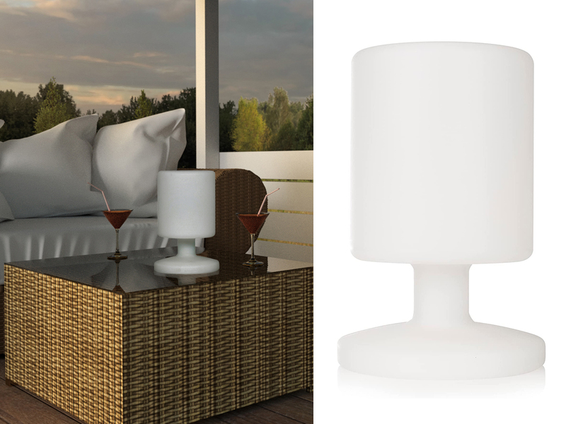 LED Akku Tischlampe MAXIMA Outdoor & Indoor, per USB aufladbar, Höhe 25,5cm
