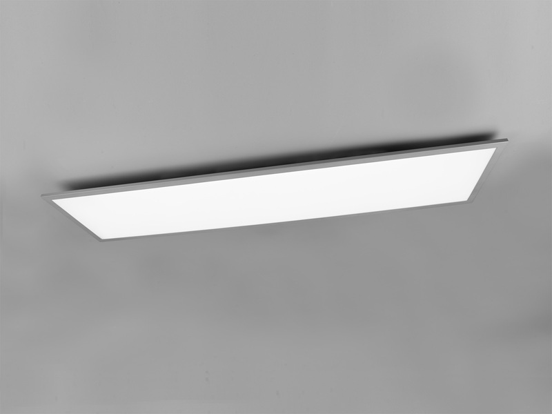 Große LED Panel Deckenleuchte GAMMA mit Fernbedienung, Grau, Breite 119cm