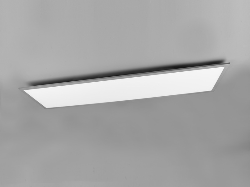 Große LED Panel Deckenleuchte GAMMA mit Fernbedienung, Grau, Breite 119cm