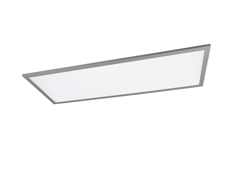 Große LED Panel Deckenleuchte GAMMA mit Fernbedienung, Grau, Breite 80cm