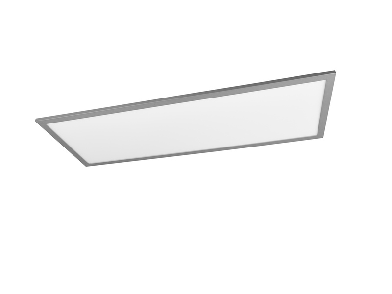 Große LED Panel Deckenleuchte GAMMA mit Fernbedienung, Grau, Breite 80cm