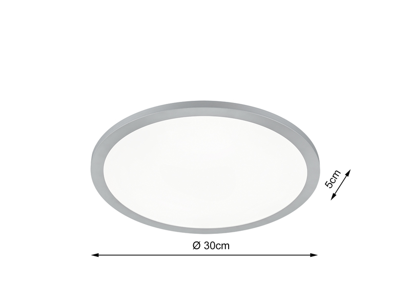 LED Deckenleuchte TIBERIUS Titan Panel Ø30cm, 5cm ultra slim