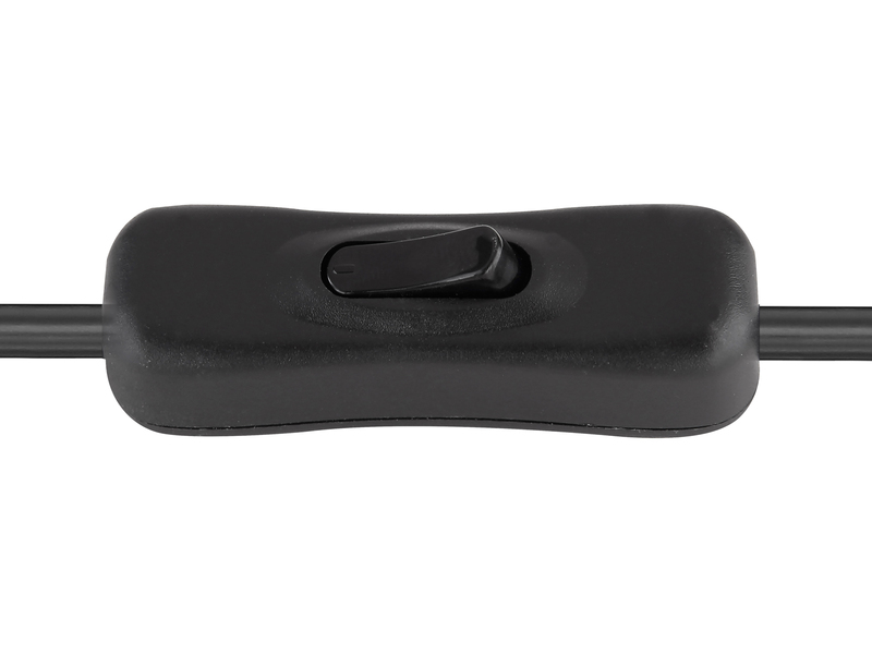 Tischleuchte HADERA Rauchglas Zylinder Lampenschirm, Metall Schwarz, Höhe 21,5cm