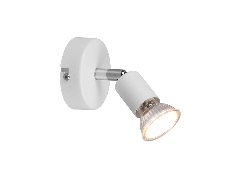 LED Wandstrahler 1 flammig Metall Weiß, Breite 8cm