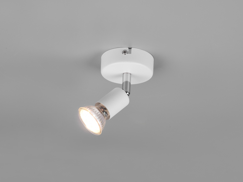 LED Wandstrahler 1 flammig Metall Weiß, Breite 8cm
