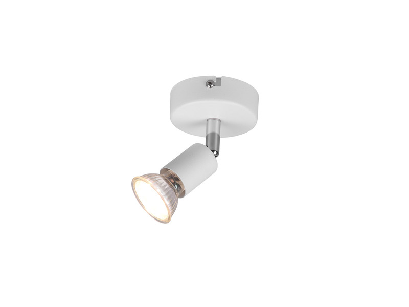 LED Wandstrahler 1 flammig Metall Weiß, Breite 8cm