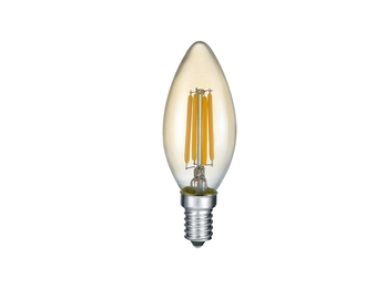 E14 Filament LED, 4 Watt, 400 Lumen, warmweiß, Ø3,5cm, 3 Stufen Dimmer