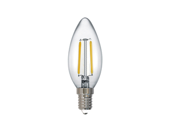 E14 Filament LED, 2 Watt, 250 Lumen warmweiß, Ø3,5cm, nicht dimmbar