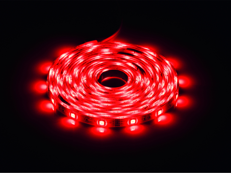 LED Stripe 2er Set mit Fernbedienung, RGB Farbwechsel & Dimmer - 5 Meter