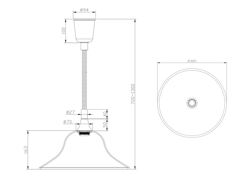 LED Zugpendelleuchte höhenverstellbar, Glas weiß, Ø 39cm, Silber