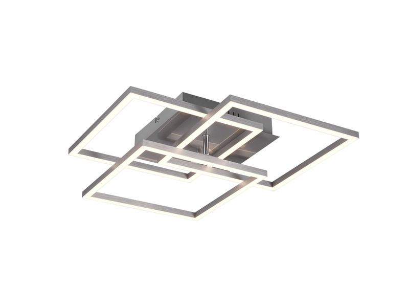 LED Deckenleuchte MOBILE Silber dimmbar & Lichtfarbe einstellbar, B: 39cm