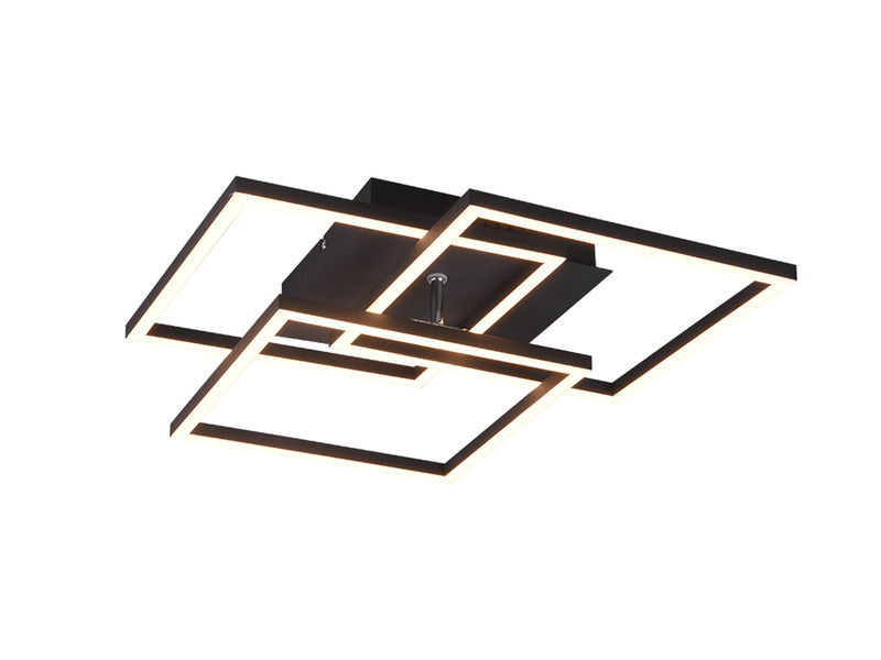 LED Deckenleuchte MOBILE Schwarz dimmbar & Lichtfarbe einstellbar, B: 39cm