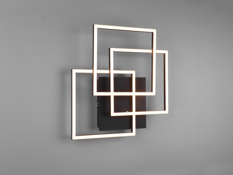 LED Deckenleuchte MOBILE Schwarz dimmbar & Lichtfarbe einstellbar, B: 39cm