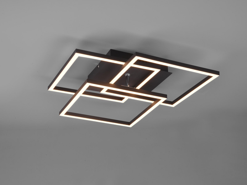 LED Deckenleuchte MOBILE Schwarz dimmbar & Lichtfarbe einstellbar, B: 39cm