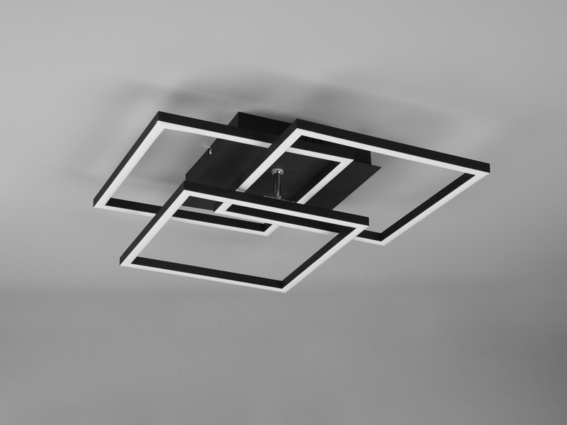 LED Deckenleuchte MOBILE Schwarz dimmbar & Lichtfarbe einstellbar, B: 39cm