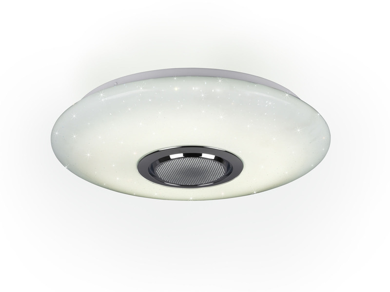 LED Deckenleuchte MUSICA mit Lautsprecher Farbwechsel & Fernbedienung, Ø 41cm