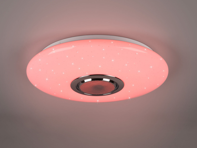 LED Deckenleuchte MUSICA mit Lautsprecher Farbwechsel & Fernbedienung, Ø 41cm