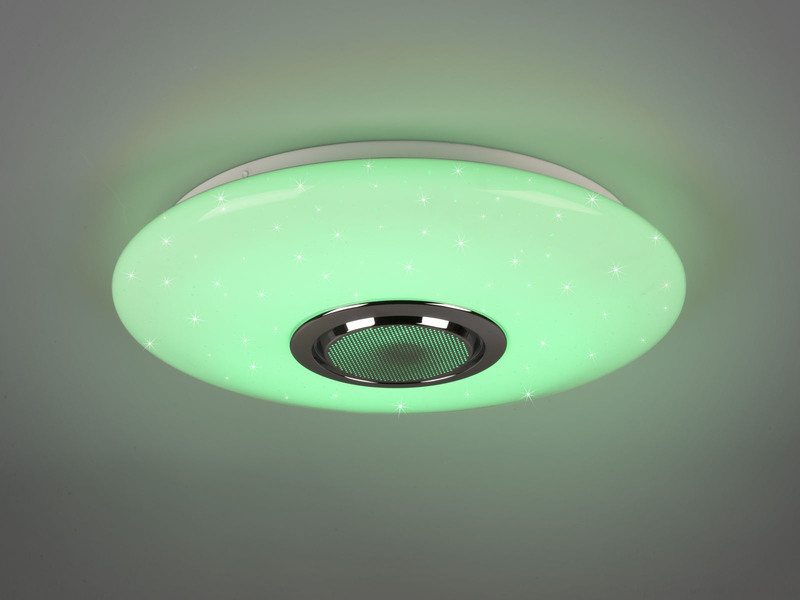 LED Deckenleuchte MUSICA mit Lautsprecher Farbwechsel & Fernbedienung, Ø 41cm