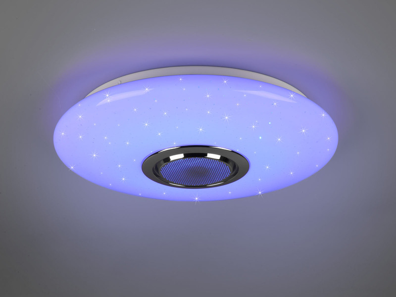 LED Deckenleuchte MUSICA mit Lautsprecher Farbwechsel & Fernbedienung, Ø 41cm
