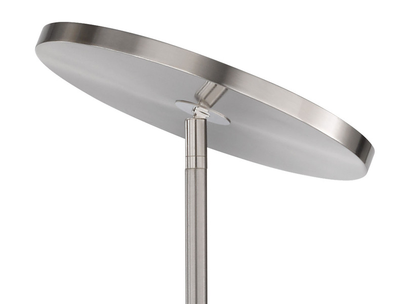 LED Deckenfluter FABI dimmbar Design Silber Chromfarben - Höhe 180cm