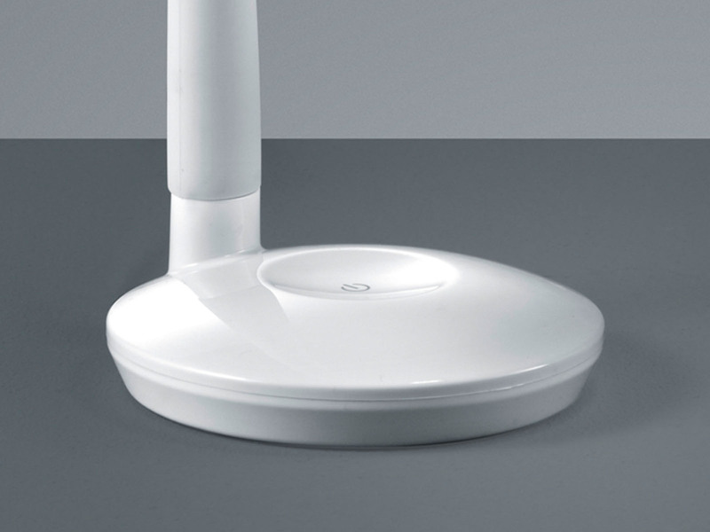 LED Schreibtischleuchte COBRA Weiß, Flexgelenk & Sensordimmer, Höhe 32cm