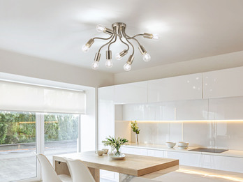 Deckenleuchte BREE 8 flammig mit beweglichen Armen Design modern, Ø 60cm