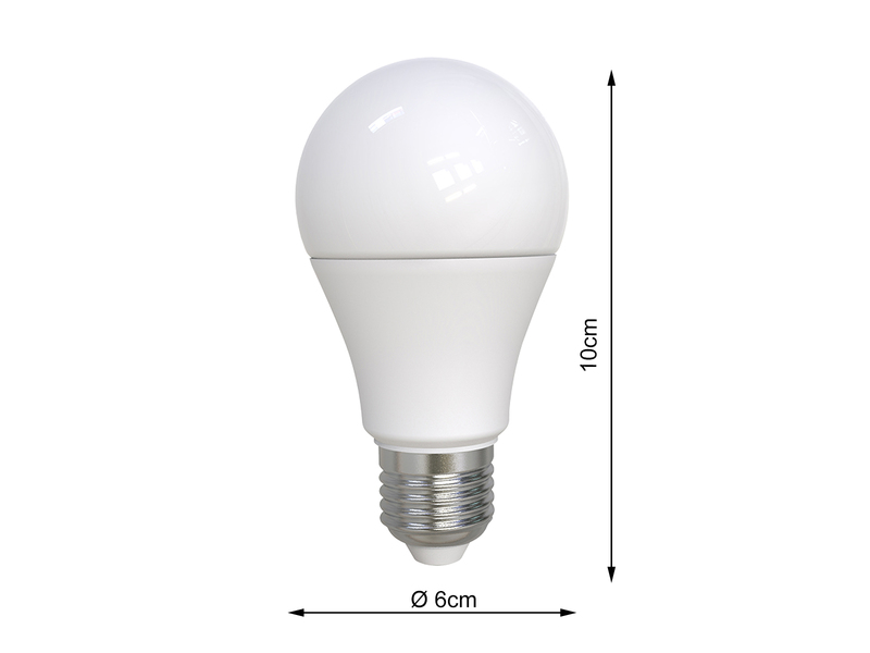 E27 LED - 6 Watt, 320 Lumen, 3000 Kelvin warmweiß, Ø6cm - nicht dimmbar