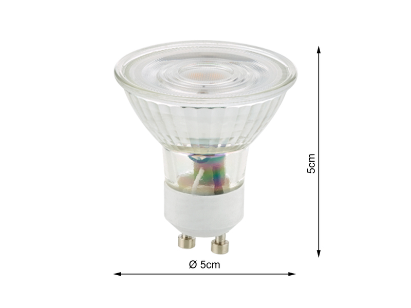 GU10 LED - 345 Lumen, Warmweiß Lichtfarbe & dimmbar stufenweise einstellbar