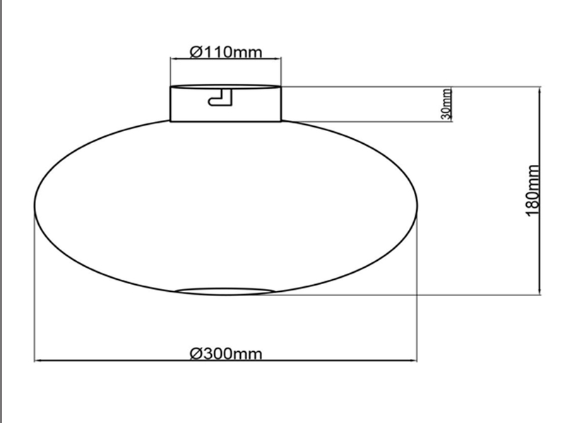 Deckenleuchte JOHANN Gitter Lampenschirm Metall in Schwarz Ø 30cm