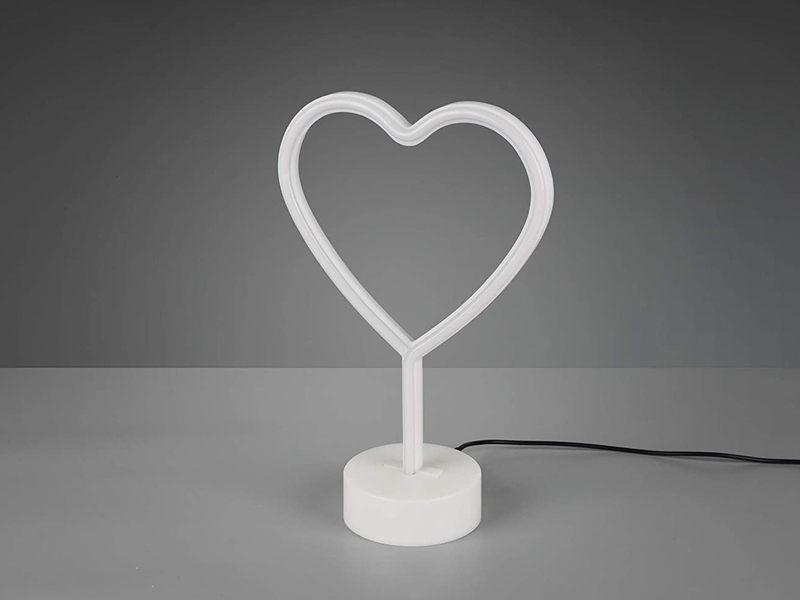 Deko LED Tischleuchte HEART Batterie- oder USB betrieben, Höhe 30cm