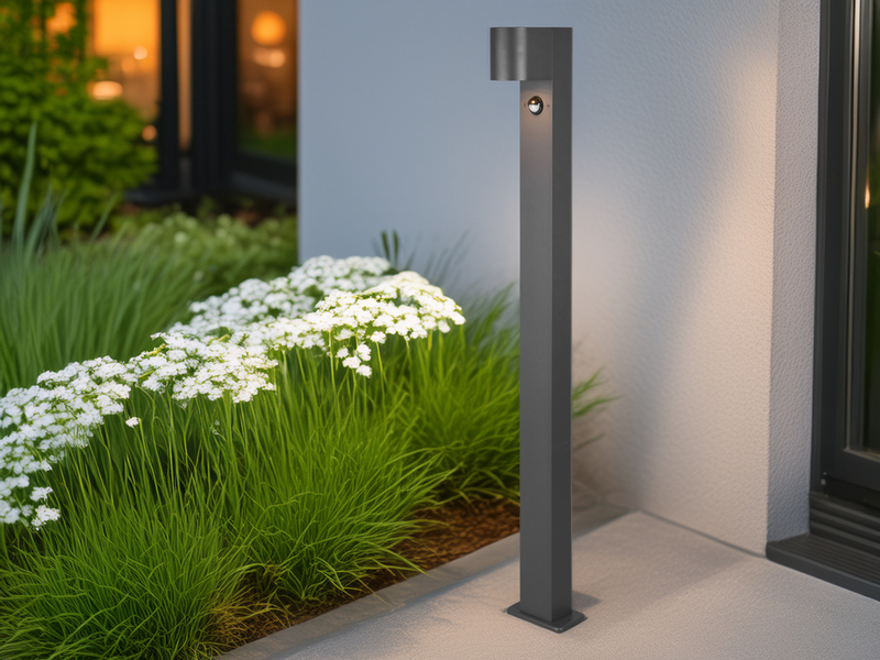 Pollerleuchte ROYA mit Bewegungsmelder, Downlight Anthrazit, Höhe 100cm