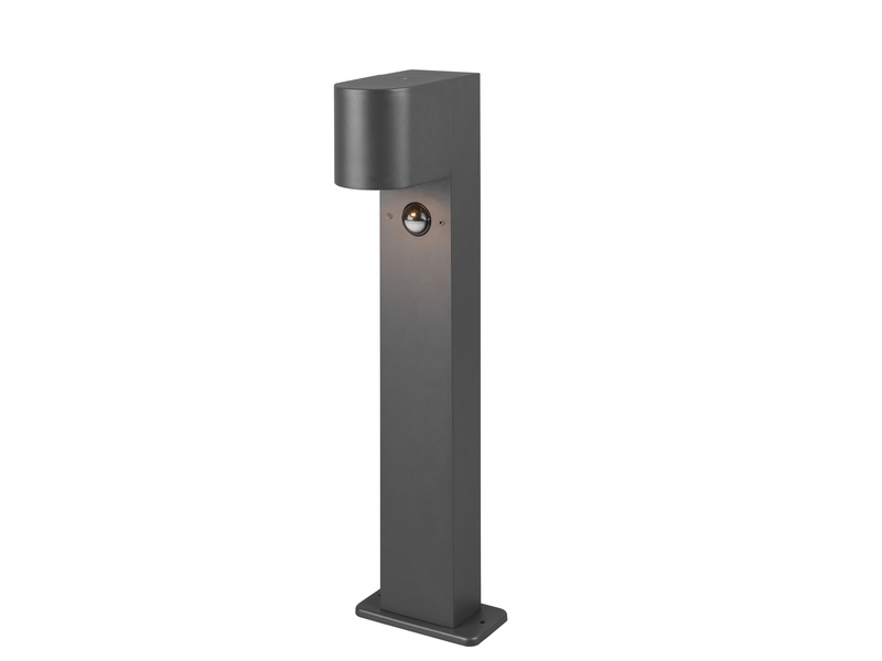 Pollerleuchte Anthrazit mit Bewegungsmelder inklusive GU10 LED, Höhe 50cm