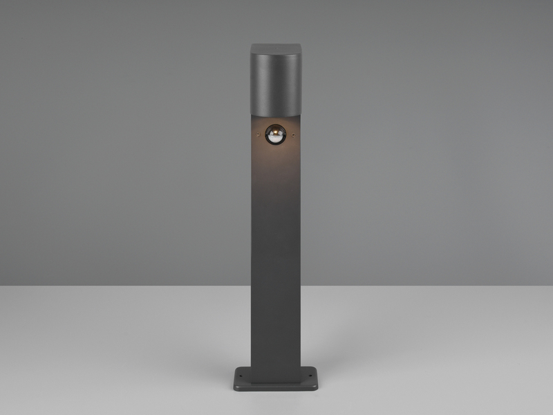 Pollerleuchte Anthrazit mit Bewegungsmelder inklusive GU10 LED, Höhe 50cm