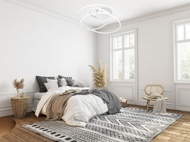 LED Deckenleuchte BOLOGNA dimmbar über Schalter, 5.100 Lumen hell Ø 50cm