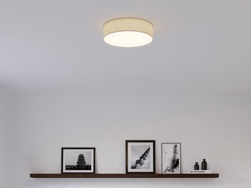 Deckenlampe CEILING DREAM mit Rattan Lampenschirm, Ø 40cm