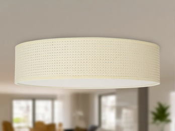 Deckenlampe CEILING DREAM mit Rattan Lampenschirm, Ø 40cm