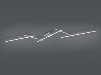 LED Deckenschiene ARVIN Silber mit Fernbedienung & Farbwechsler, Breite 245cm