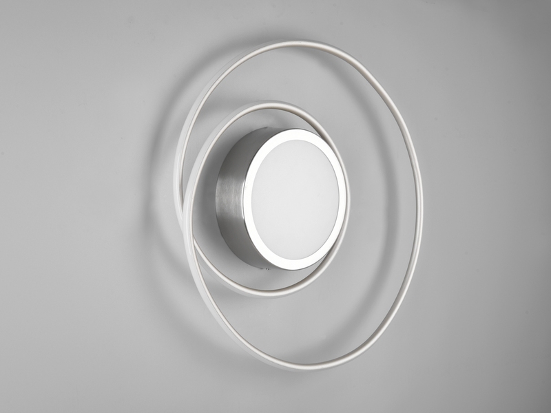 LED Deckenleuchte YAVA Ringförmig mit Fernbedienung, Ø 60cm, Silber