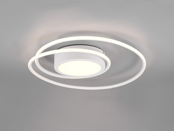 LED Deckenleuchte YAVA Ringförmig mit Fernbedienung, Ø 60cm, Weiß