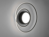 LED Deckenleuchte YAVA Ringförmig mit Fernbedienung, Ø 60cm, Schwarz