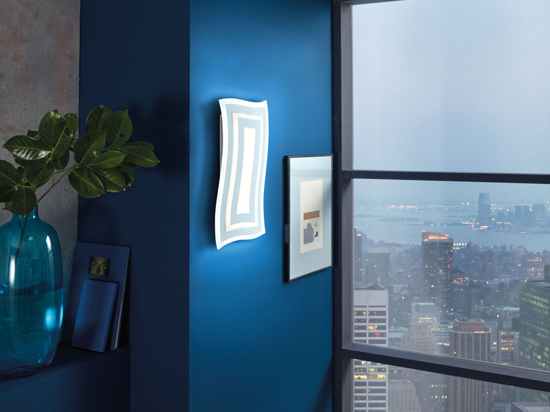 LED Wandleuchte GORDEN mit Schalter, dimmbar & Tageslicht, Höhe 43cm