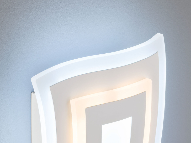 2er SET LED Wandlampen mit Schalter, dimmbar & Tageslicht, Höhe 43cm